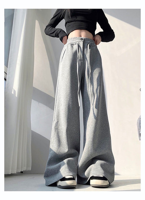 KELTIS Drawstring Wide Leg Trousers